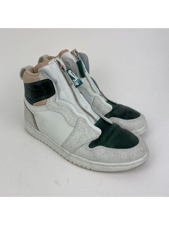 Jordan Shoes - Nike Air Jordan 1 Retro High Zip Mystic Green Womens 8.5 AQ3742-003
